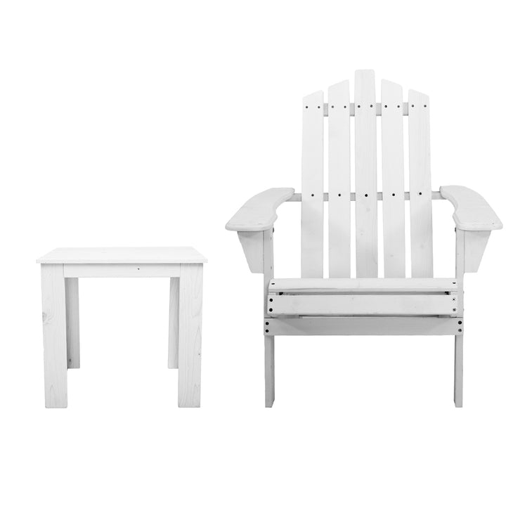 Gardeon Outdoor Sun Lounge Beach Chairs Table Setting Wooden Adirondack Patio Chair - The  Best Backyard