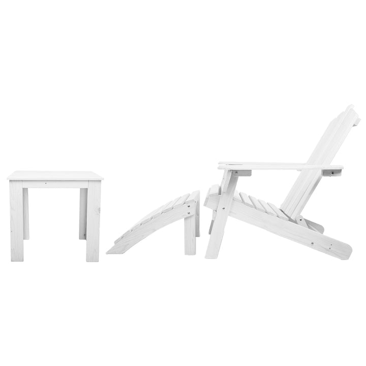 Gardeon Outdoor Sun Lounge Beach Chairs Table Setting Wooden Adirondack Patio Chair - The  Best Backyard