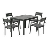 Gardeon 5pc Outdoor Extendable Dining Table & Chair Set
