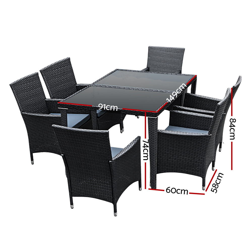 Lennox Outdoor Setting 7pcs
