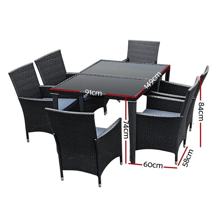 Lennox Outdoor Setting 7pcs