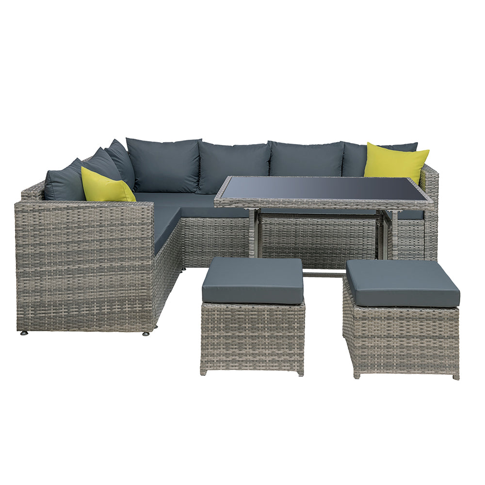 Outdoor Dining Set & Lounge - Grey