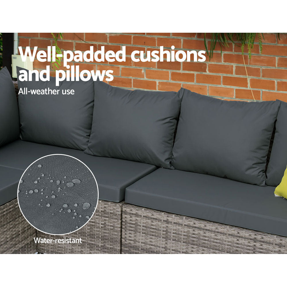 Outdoor Dining Set & Lounge - Grey