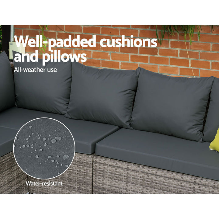 Outdoor Dining Set & Lounge - Grey