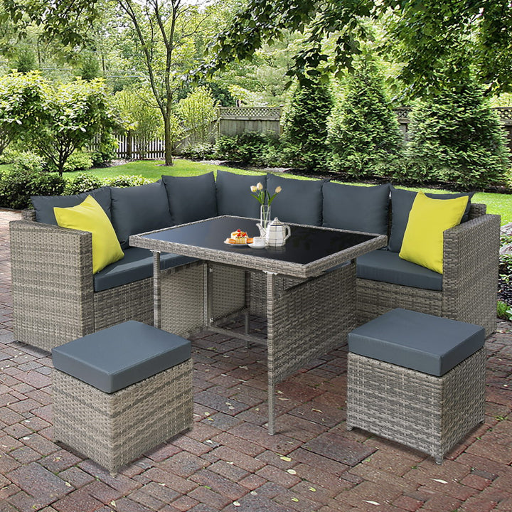 Outdoor Dining Set & Lounge - Grey