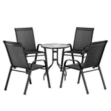 5pc Outdoor Stackable Bistro / Dining Set