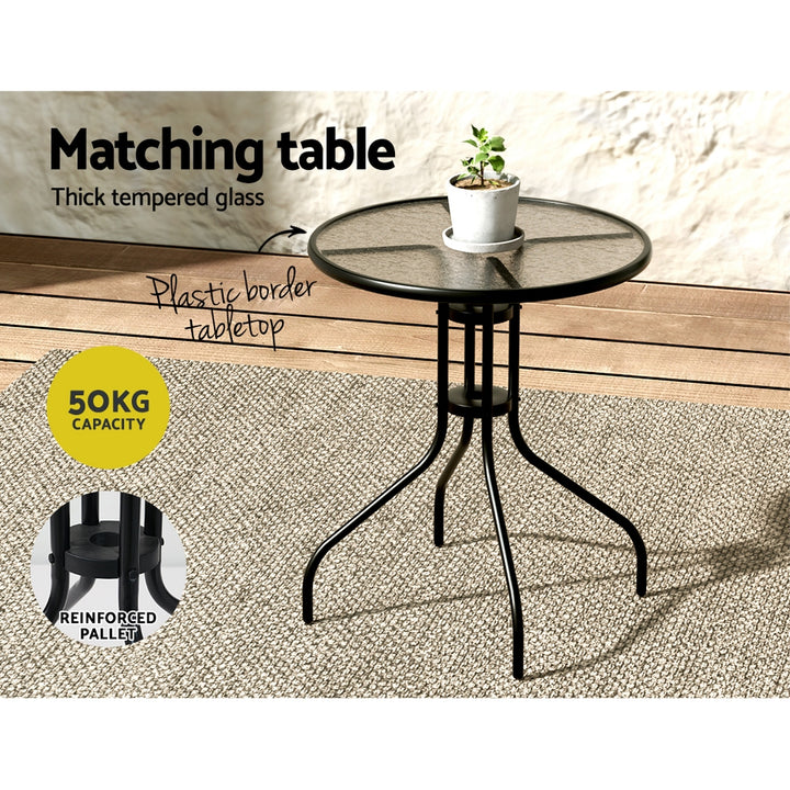 5pc Outdoor Stackable Bistro / Dining Set