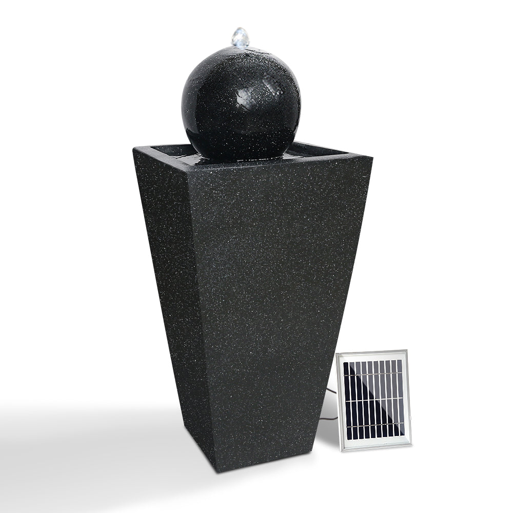Gardeon Solar Powered Water Fountain - Black - The  Best Backyard
