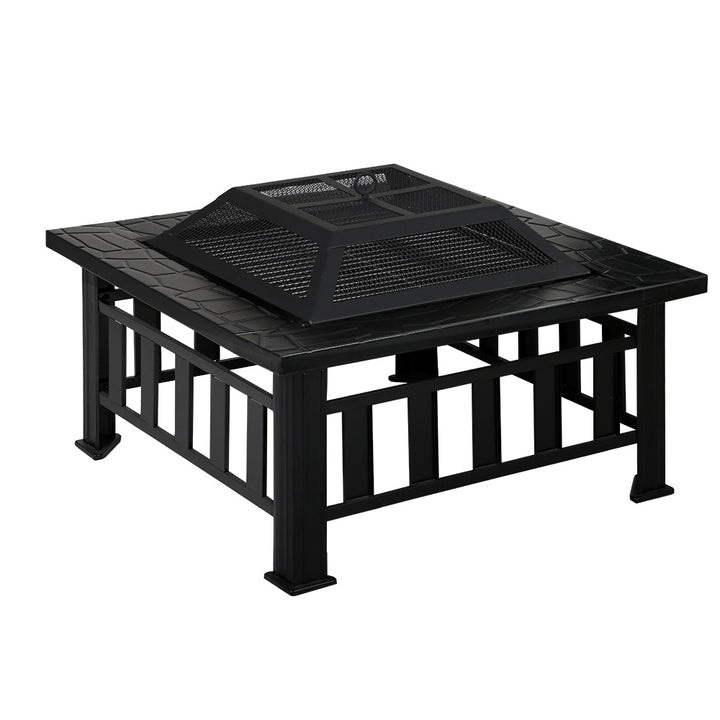 Fire Pit BBQ Table Grill Outdoor Fireplace