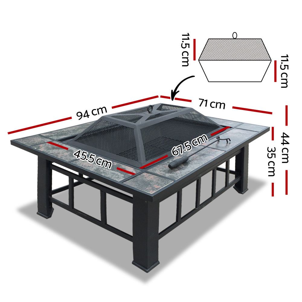 Fire Pit BBQ Grill 3 IN 1
