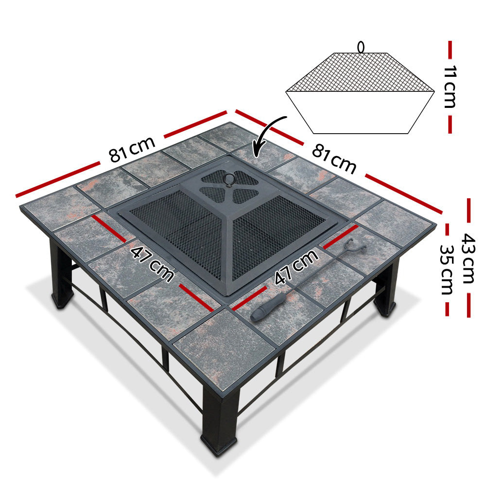 Fire Pit BBQ Grill Wood