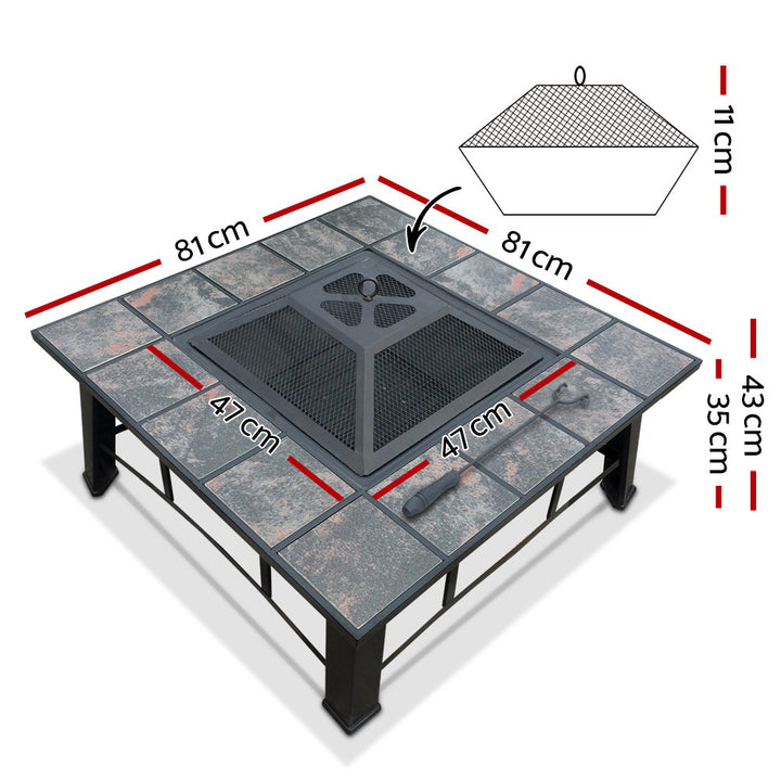Fire Pit BBQ Grill Wood