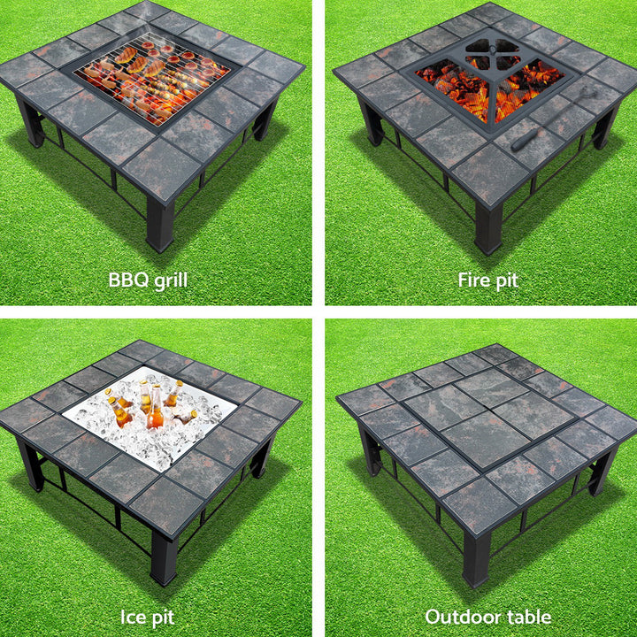 Fire Pit BBQ Grill Wood
