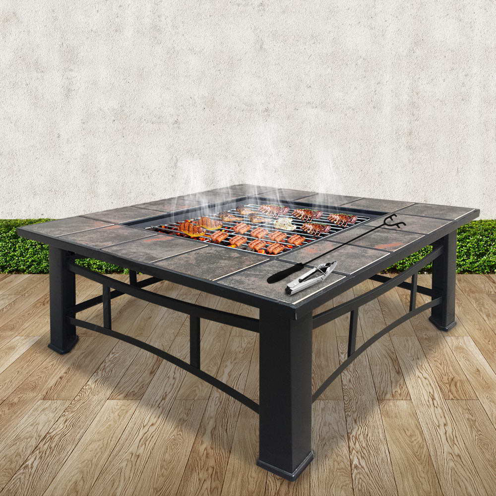 Fire Pit BBQ Grill Wood