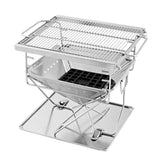 Grillz Portable Fire Pit & BBQ / Grill with Carry Bag