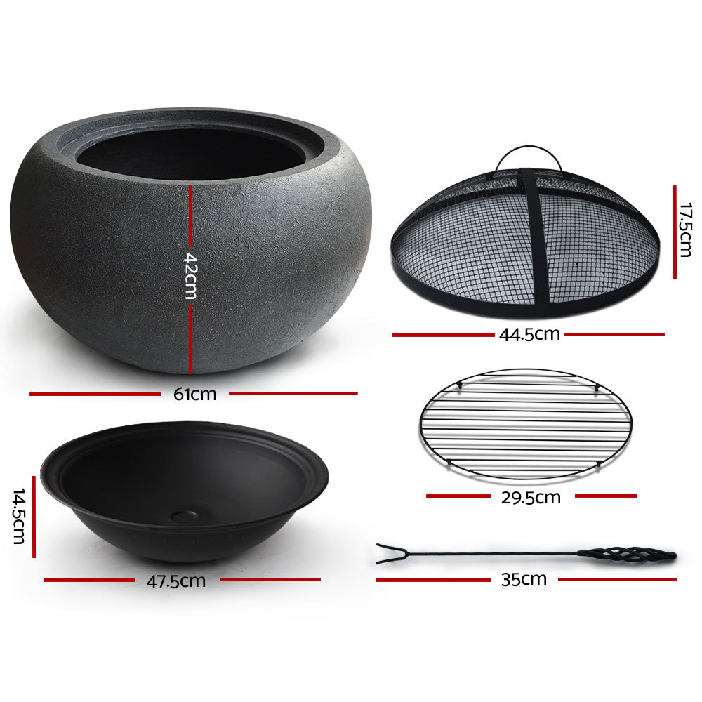 Outdoor Portable Fire Pit Bowl - The  Best Backyard