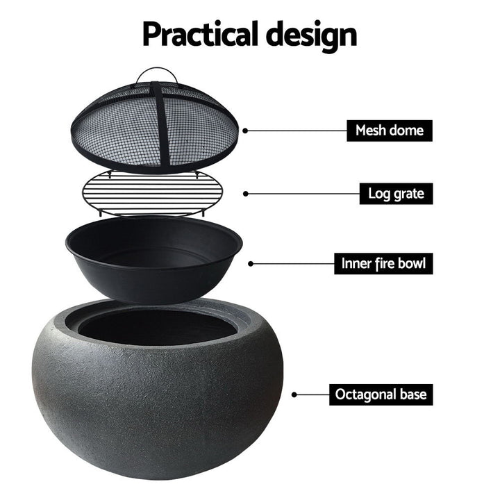 Outdoor Portable Fire Pit Bowl - The  Best Backyard