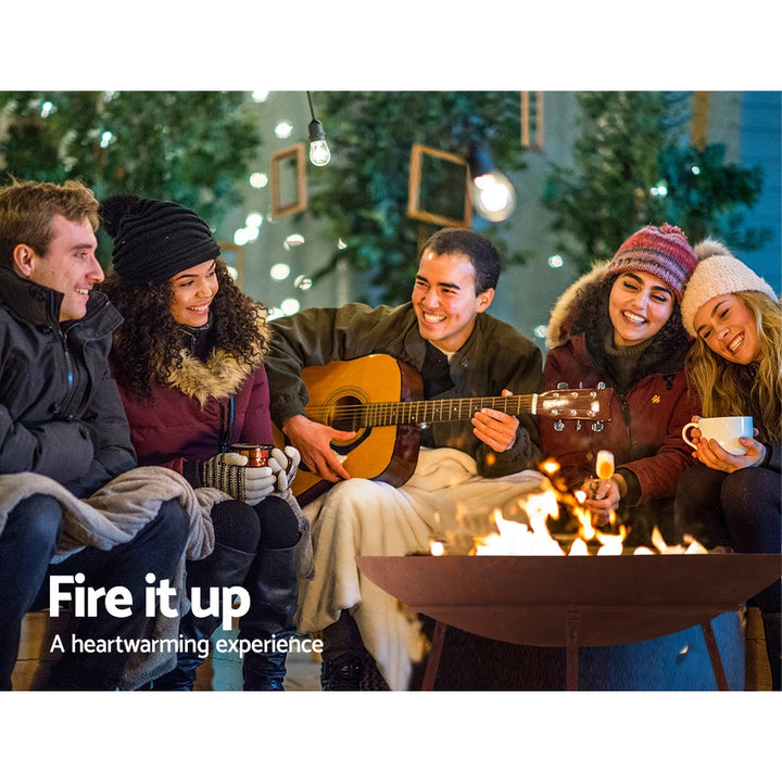 Rustic Fire Pit Heater 60CM - The  Best Backyard