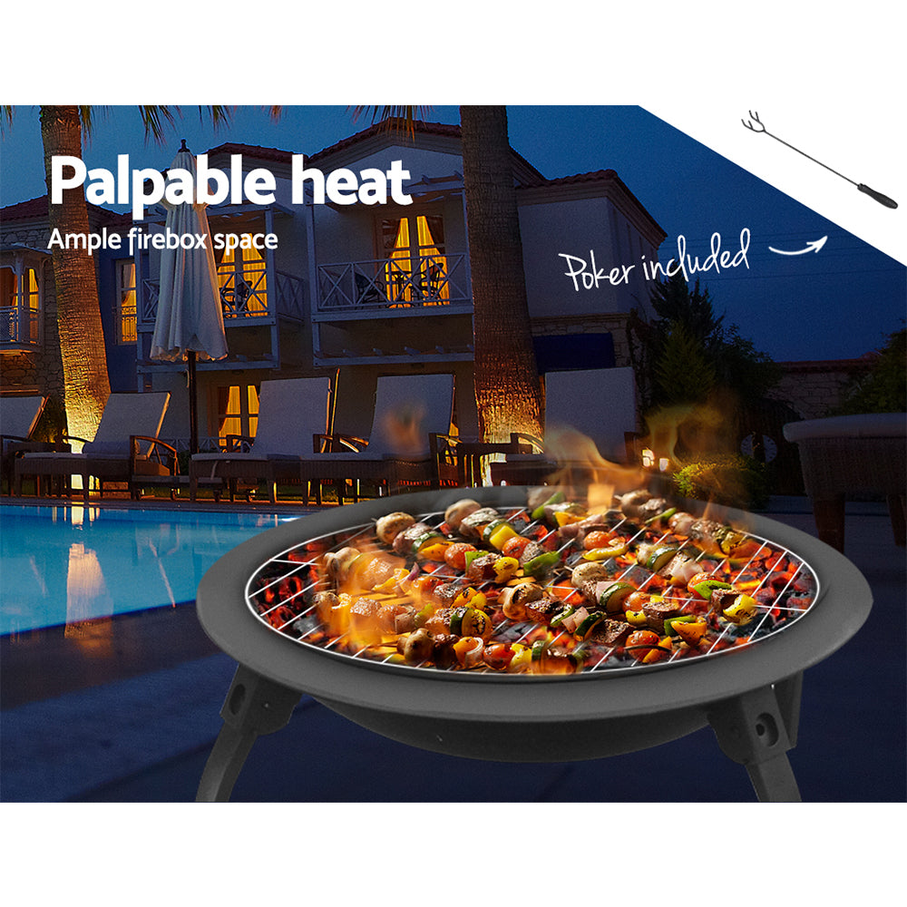 Fire Pit Charcoal Grill Pits 30"