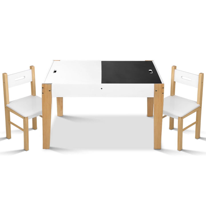 Kids Table and Chair Activity Chalkboard Desk