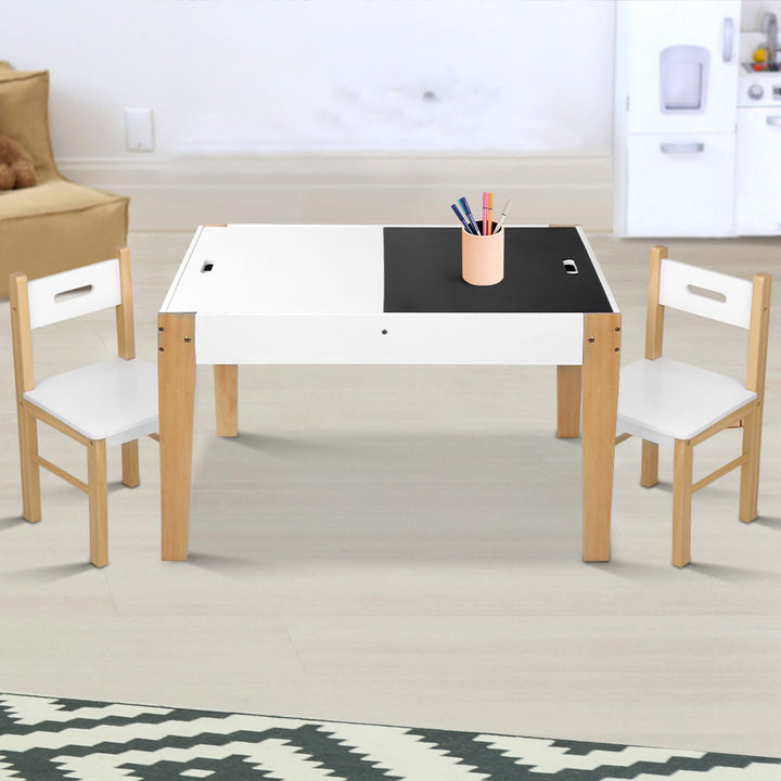 Kids Table and Chair Activity Chalkboard Desk