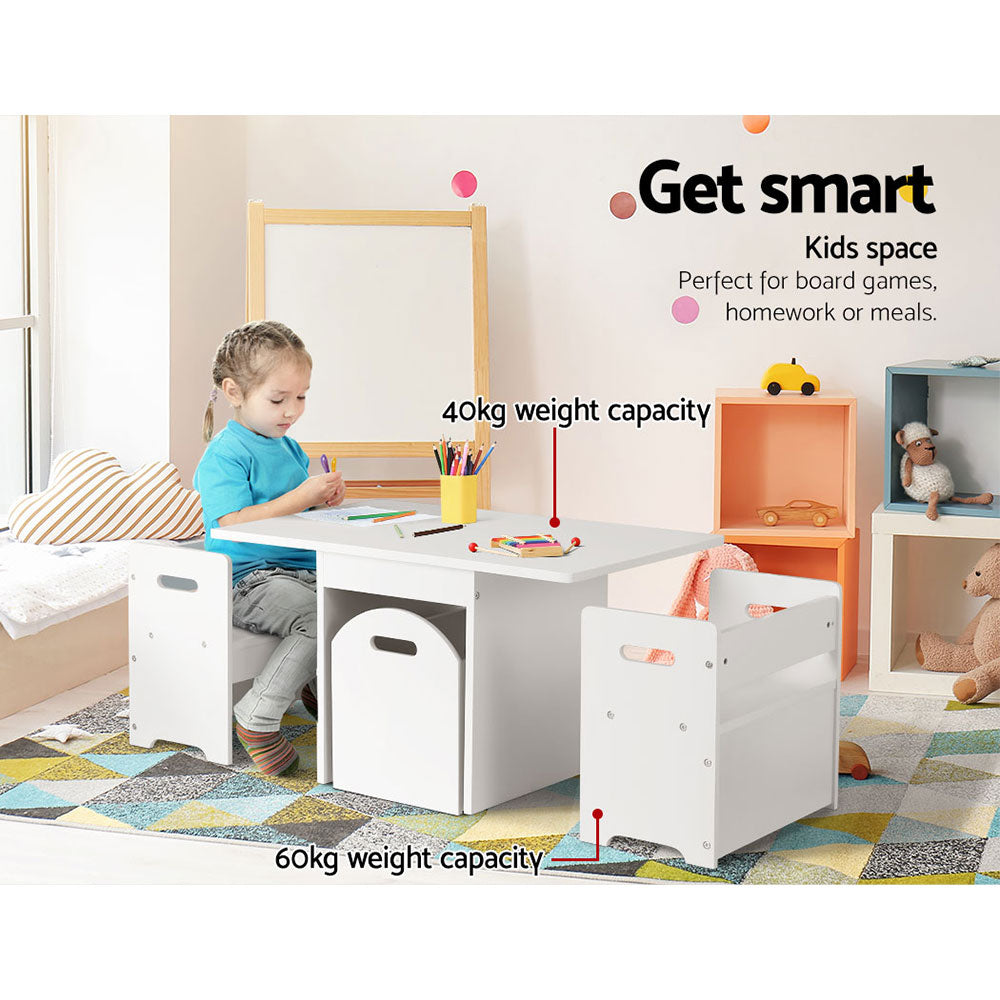 Kids Table and Chair Storage Box Activity Desk