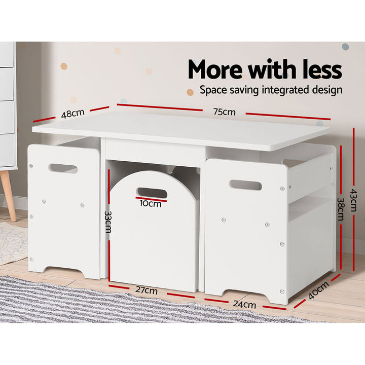 Kids Table and Chair Storage Box Activity Desk