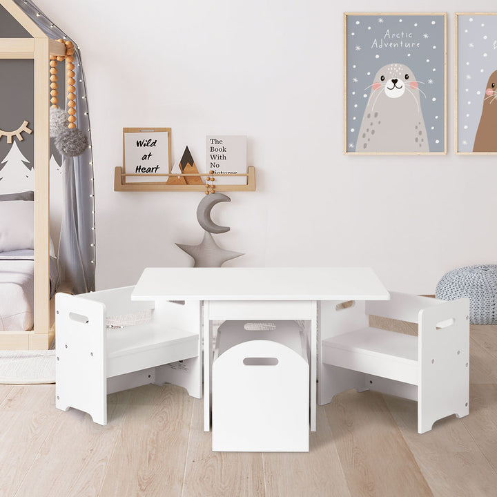Kids Table and Chair Storage Box Activity Desk