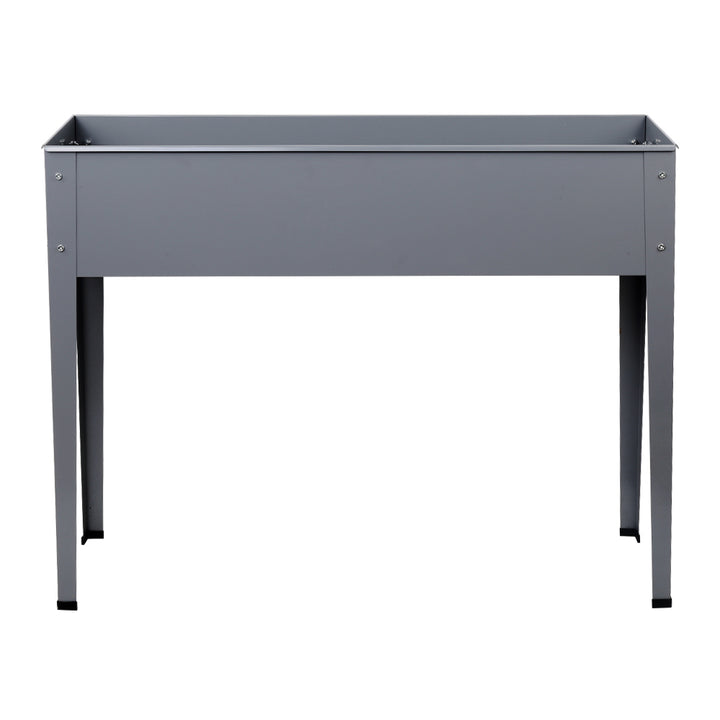 Raised Garden Bed - 100 x 80x 30cm - Grey / Steel - Standing Box