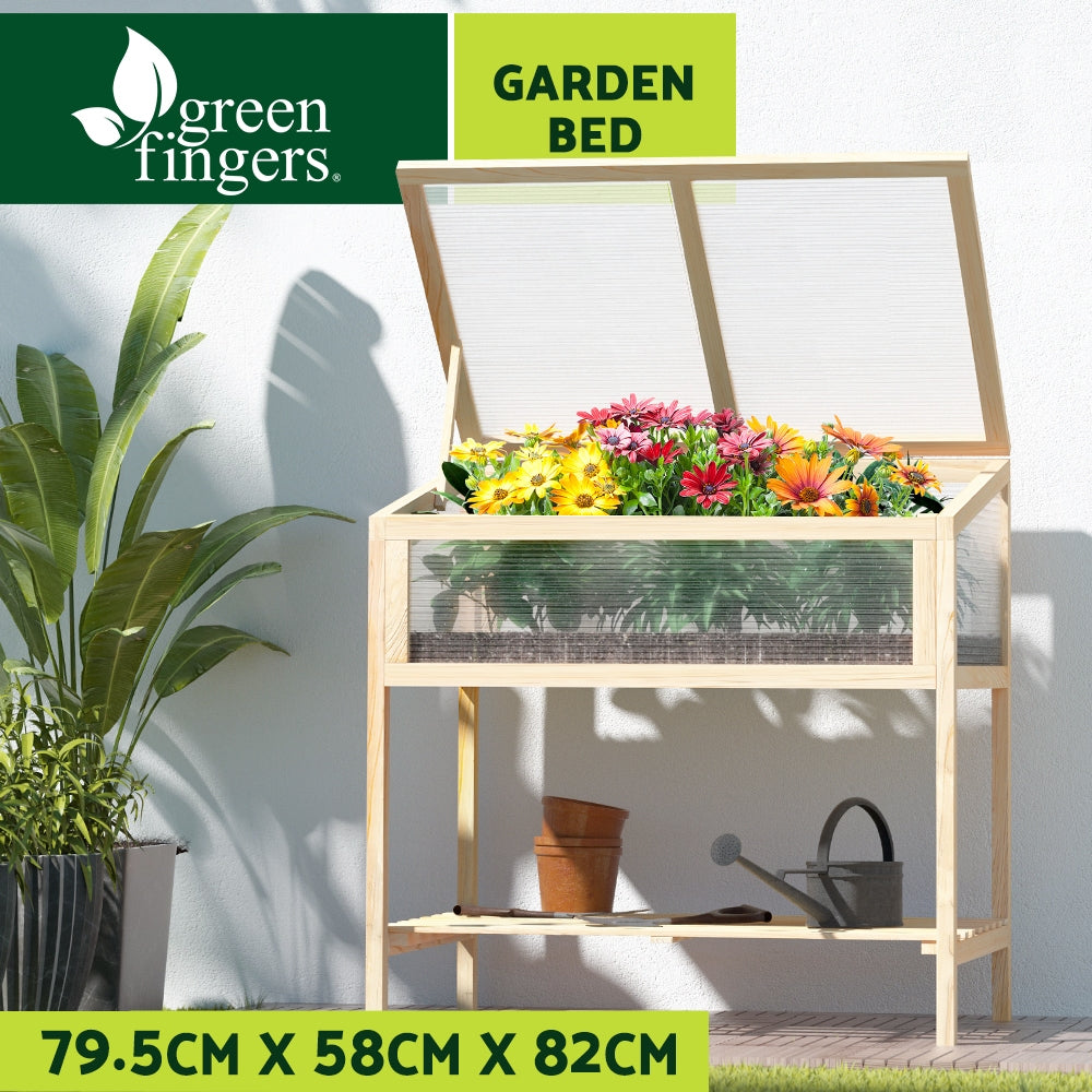 Greenfingers Garden Bed Raised Wooden Planter Box Vegetables 79.5x58x82cm