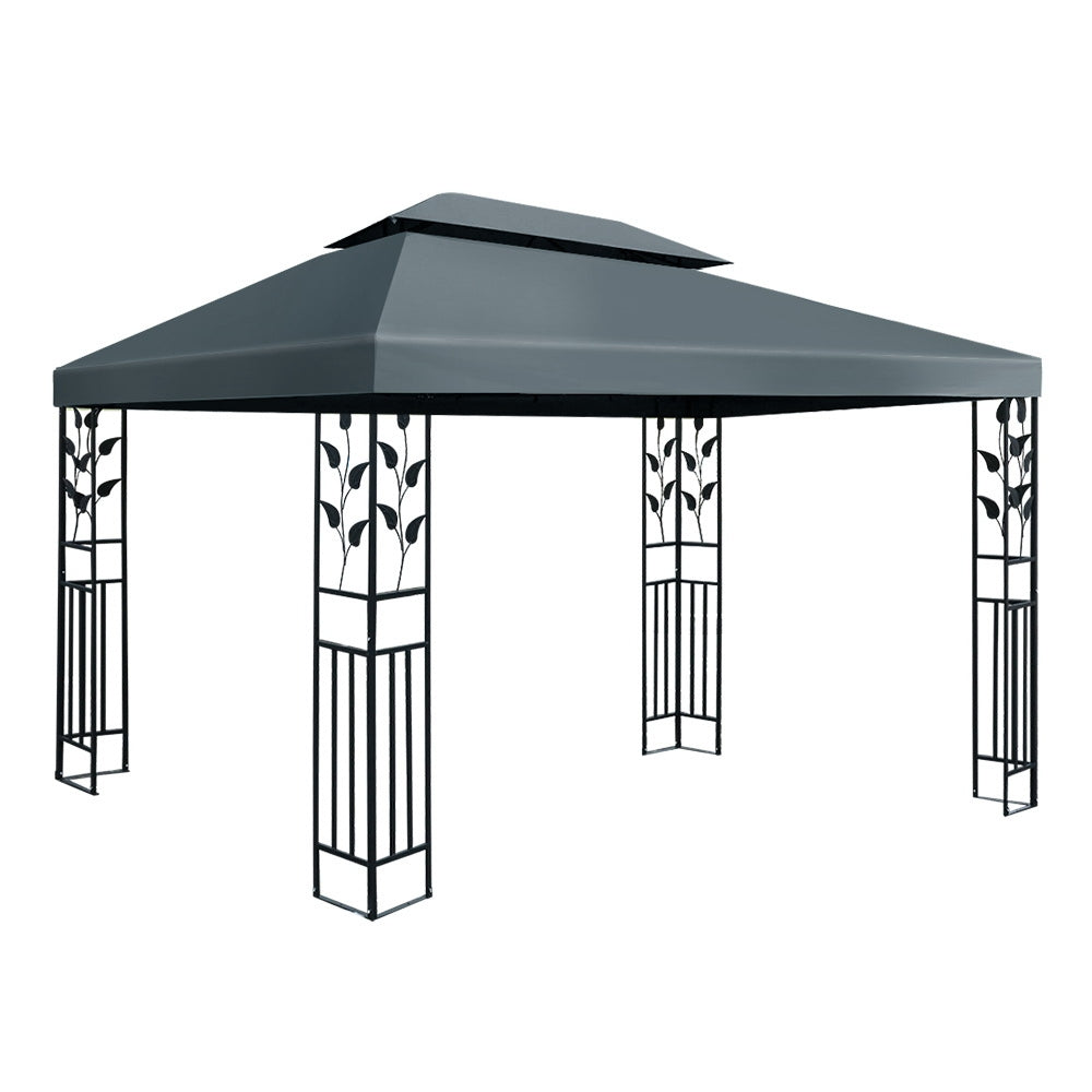 Instahut Gazebo 4x3m Canopy Grey