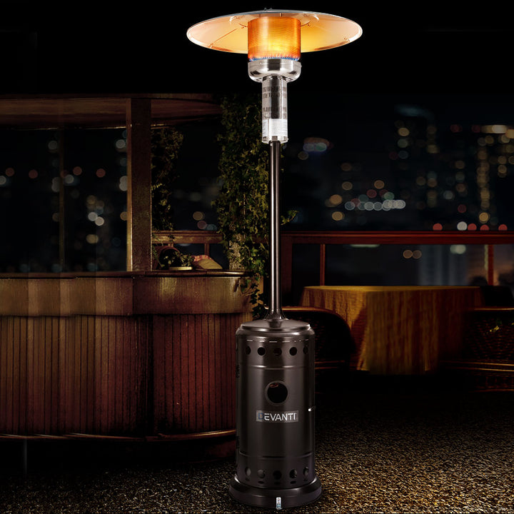 Devanti patio heater for outdoor living and heating in the backyard and garden