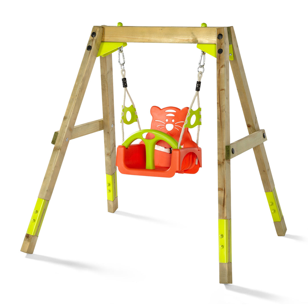 Plum Growing Wooden Swing Set - The  Best Backyard