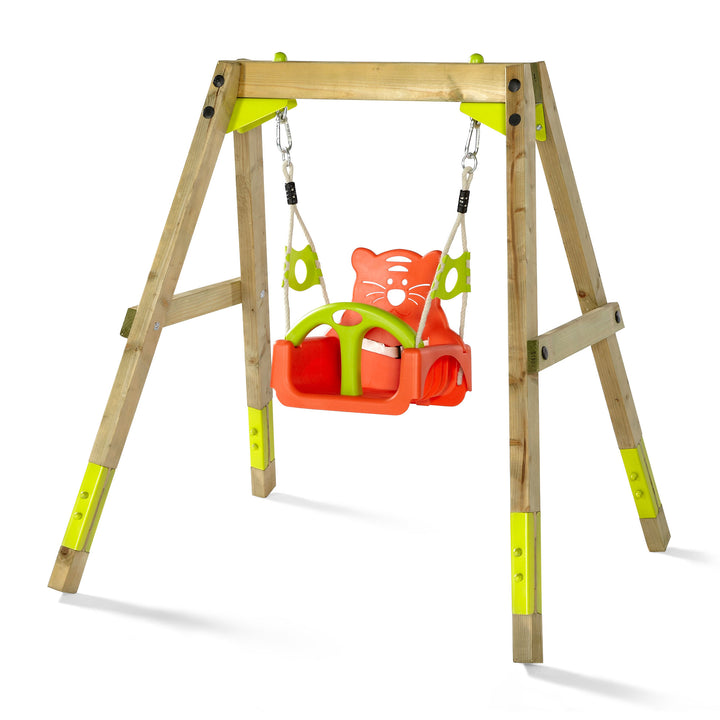 Plum Growing Wooden Swing Set - The  Best Backyard