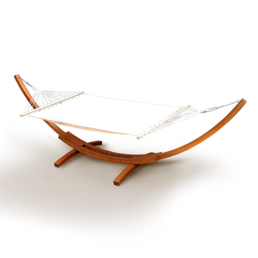 Double Hammock with Wooden Hammock Stand - The  Best Backyard