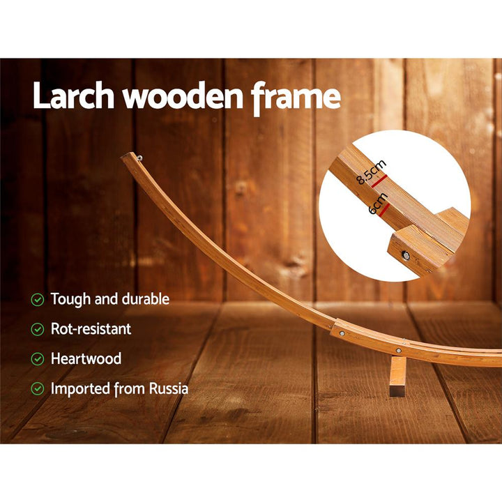 Double Hammock with Wooden Hammock Stand - The  Best Backyard