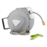 20M Retractable Hose Reel with Brass Spray Gun & AutoRewind