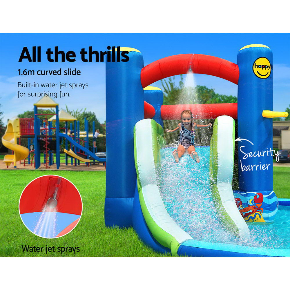 Happy Inflatable Pool Happy Hop Inflatable Water Park - Slide & Splash - 4.80m x 3.1m – The ...