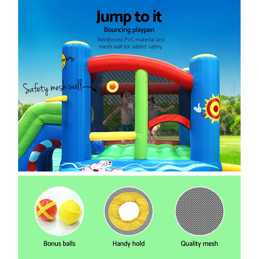 Happy Inflatable Pool Happy Hop Inflatable Water Park - Slide & Splash - 4.80m x 3.1m – The ...