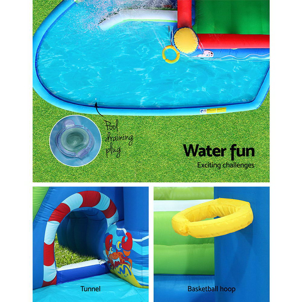 Happy Inflatable Pool Happy Hop Inflatable Water Park - Slide & Splash - 4.80m x 3.1m – The ...