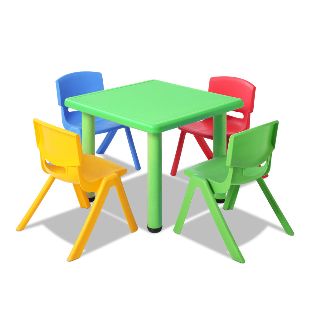 Keezi Kids Table and Chairs Set Study Desk Children Furniture Plastic