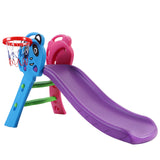 Keezi Kids Slide with Basketball Hoop - Toddler Outdoor Playground