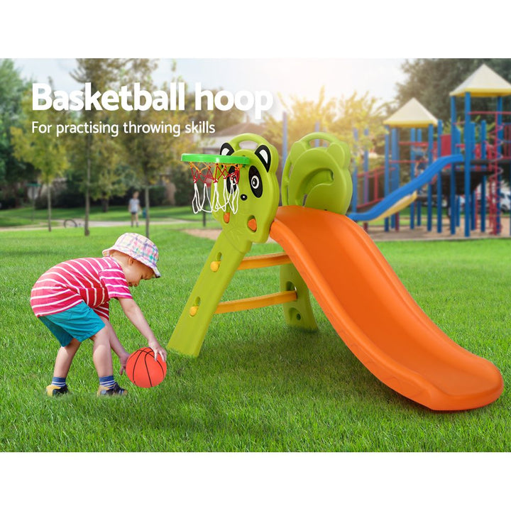 Keezi Kids Slide Basketball Hoop Play Set