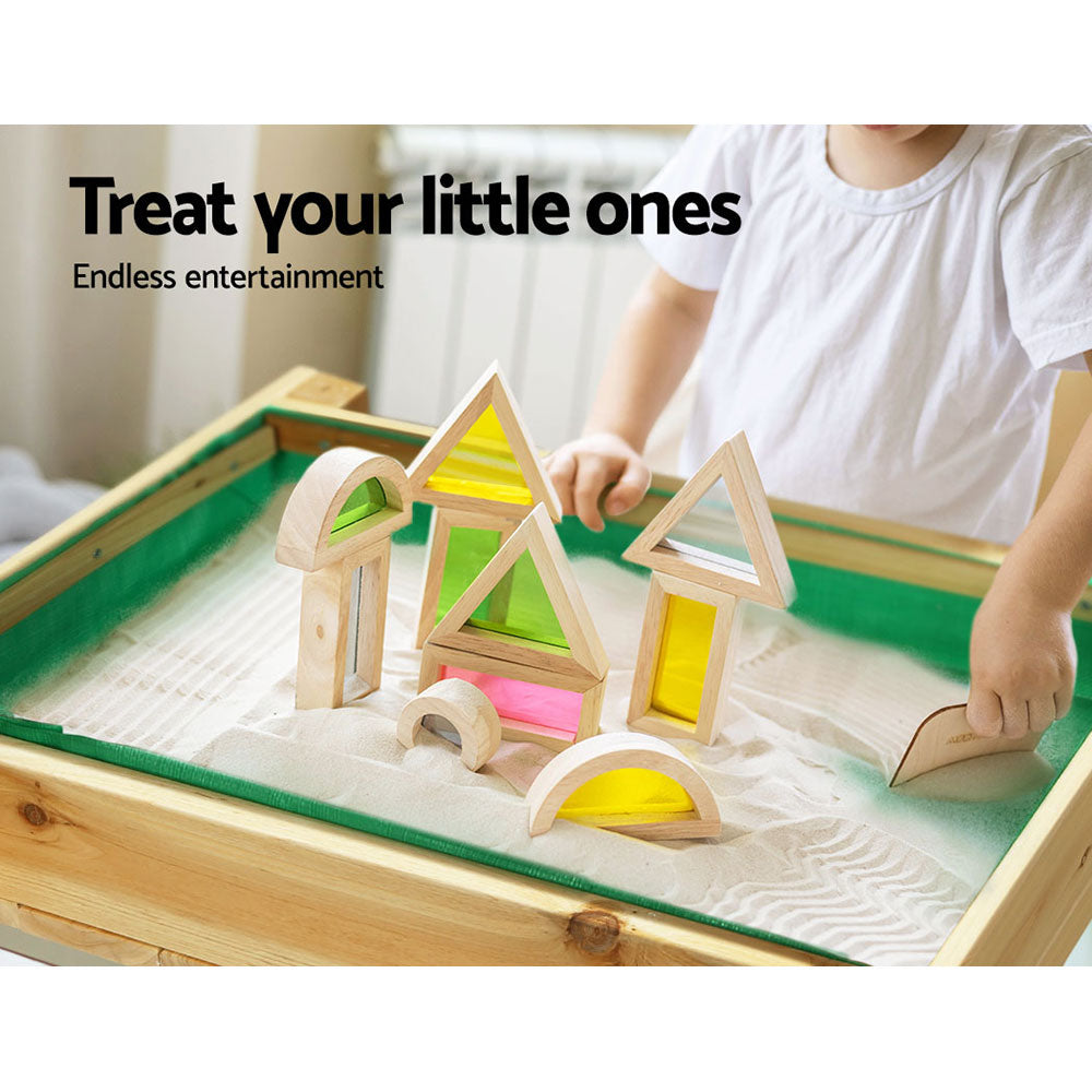 Sand and Water Wooden Table with Cover Outdoor Sand Pit Toys