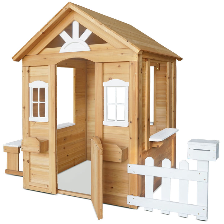 Kids Teddy V2 Cubby House Natural - Lifespan Kids