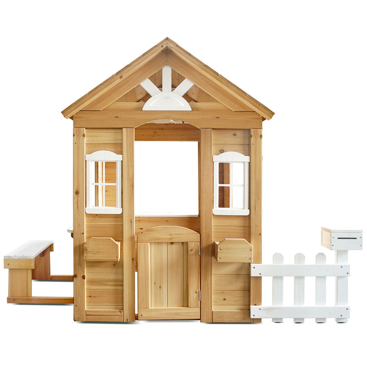 Kids Teddy V2 Cubby House Natural - Lifespan Kids