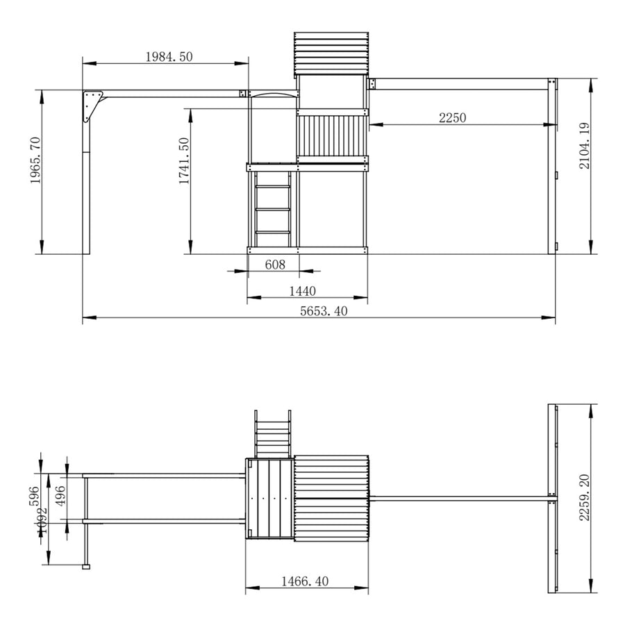 Coburg Lake Play Centre with Swings & Yellow Slide The Best Backyard