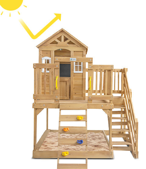 Silverton Cubby House with Rock Climbing Wall - Lifespan Kids