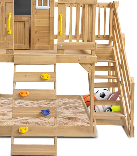 Silverton Cubby House with Rock Climbing Wall - Lifespan Kids