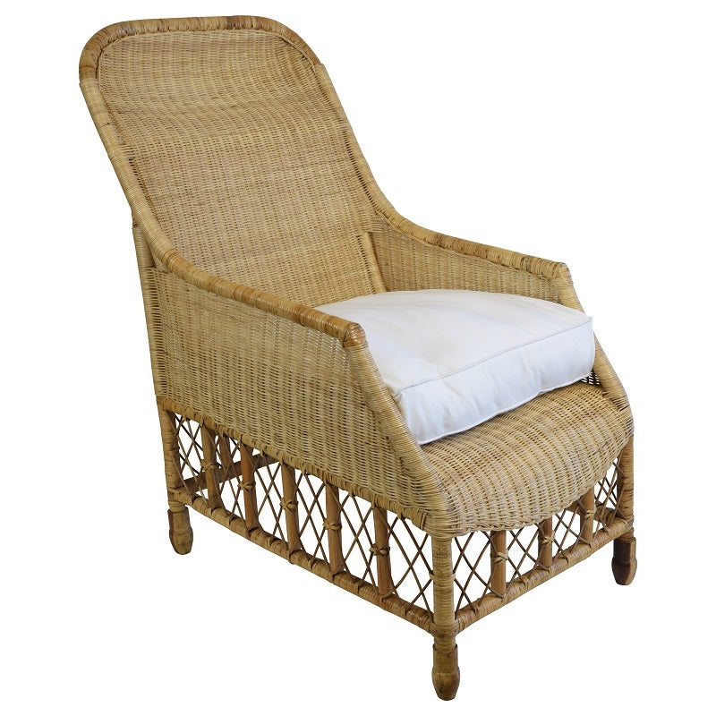 Mandalay rattan Lattice armchair for backyard and garden use - The Best Backyard